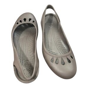 CROCS Brown Malindi Ballet Flats Size 9